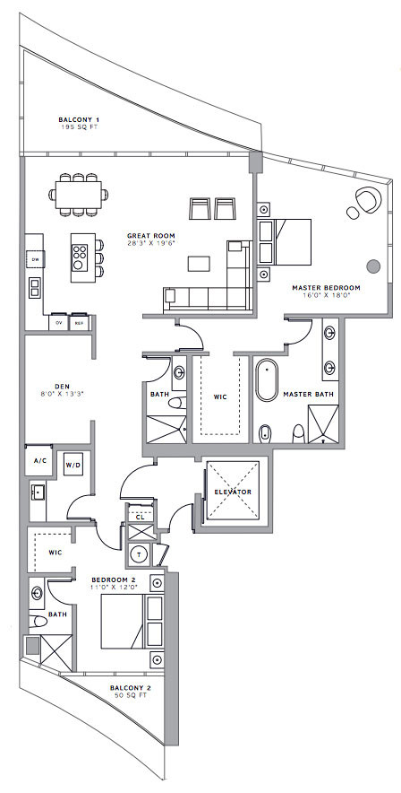 Ritz-Carlton Residences floor plans - new developments at Sunny Isles Beach