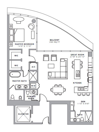 Ritz-Carlton Residences floor plans - new developments at Sunny Isles Beach