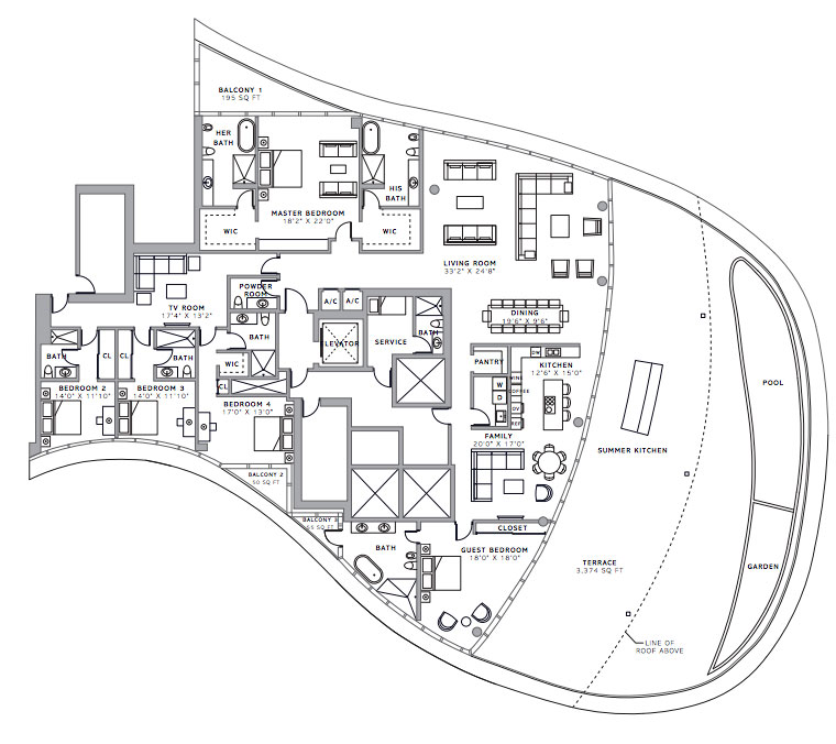 Ritz-Carlton Residences floor plans - new developments at Sunny Isles Beach