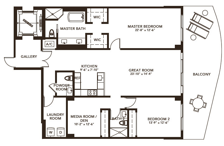 SABBIA Beach floor plans - new developments at Pompano Beach