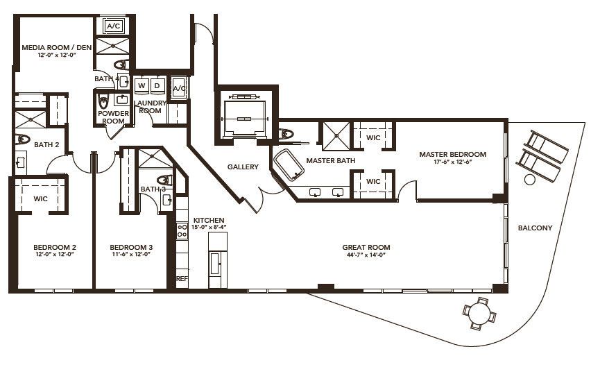 SABBIA Beach floor plans - new developments at Pompano Beach