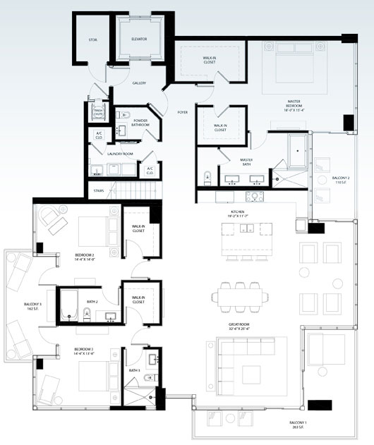 Sage Beach floor plans - new developments at Hollywood