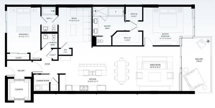 Sage Beach floor plans - new developments at Hollywood