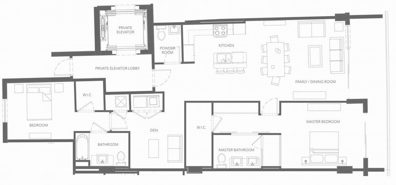 Sereno condo floor plans - new developments at Bay Harbor Islands