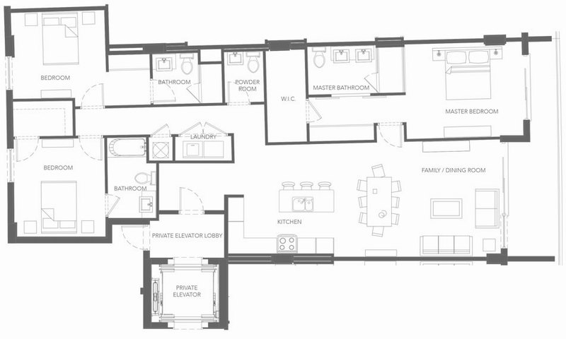 Sereno condo floor plans - new developments at Bay Harbor Islands