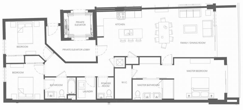 Sereno condo floor plans - new developments at Bay Harbor Islands