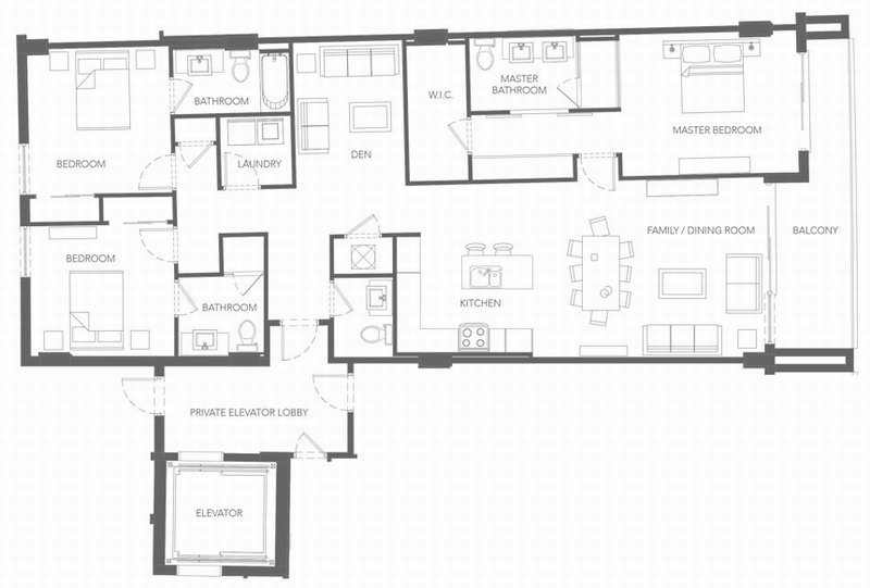 Sereno condo floor plans - new developments at Bay Harbor Islands