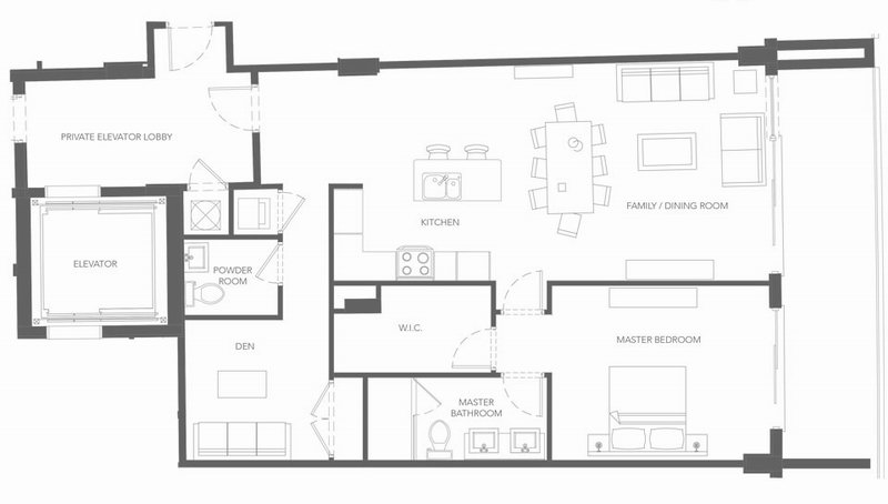 Sereno condo floor plans - new developments at Bay Harbor Islands