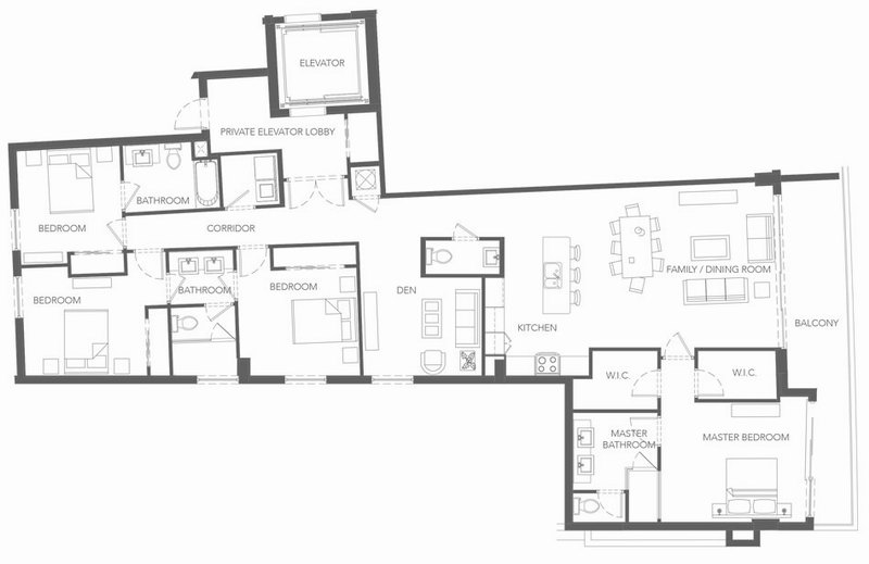 Sereno condo floor plans - new developments at Bay Harbor Islands