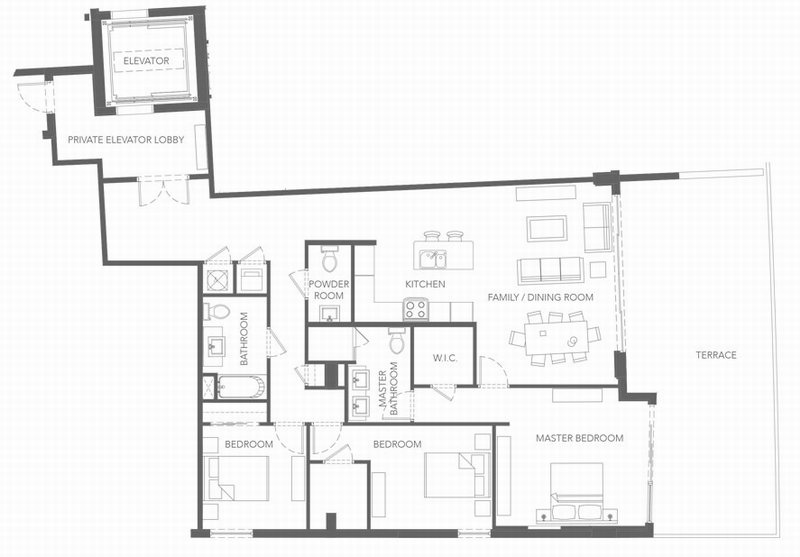 Sereno condo floor plans - new developments at Bay Harbor Islands