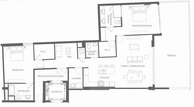 Sereno condo floor plans - new developments at Bay Harbor Islands