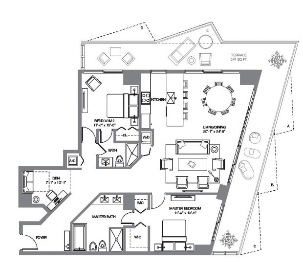 SLS Brickell floor plans - new developments at Miami