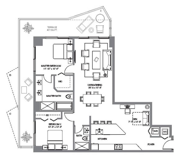 SLS Brickell floor plans - new developments at Miami