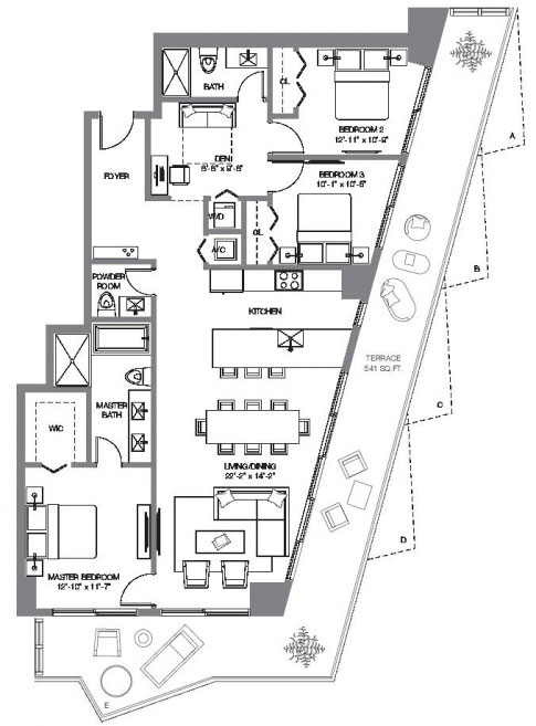 SLS Brickell floor plans - new developments at Miami