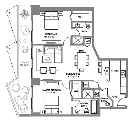 SLS Brickell floor plans - new developments at Miami