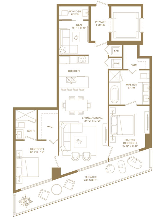 SLS Lux Brickell floor plans - new developments at Miami