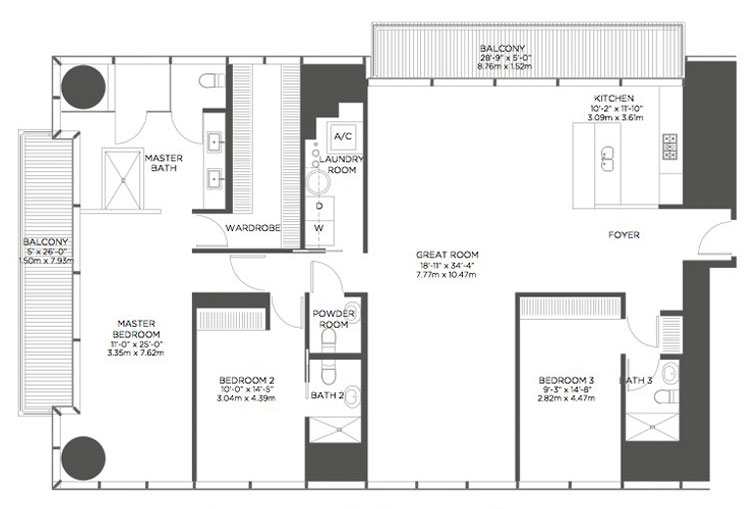 The Edge On Brickell floor plans - new developments at Miami