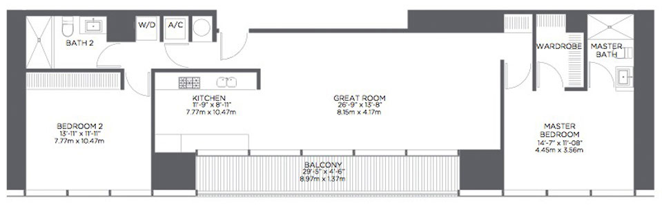 The Edge On Brickell floor plans - new developments at Miami