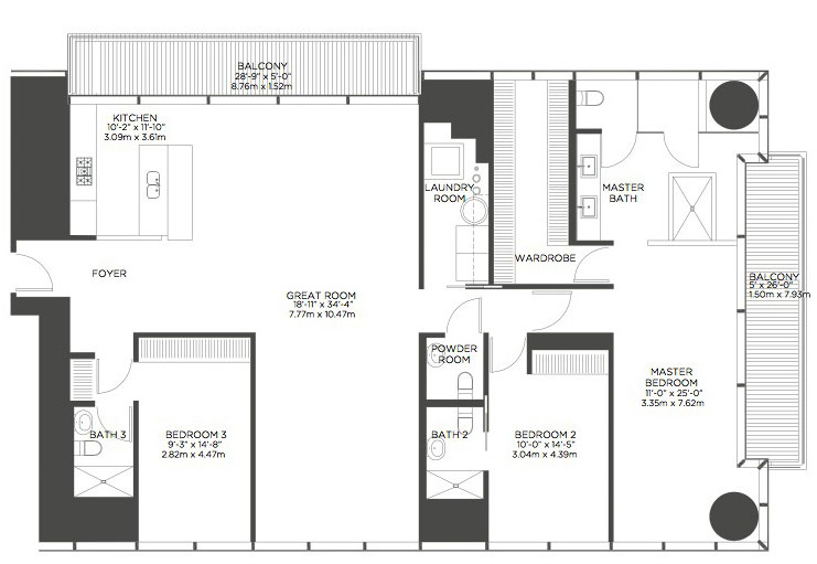 The Edge On Brickell floor plans - new developments at Miami