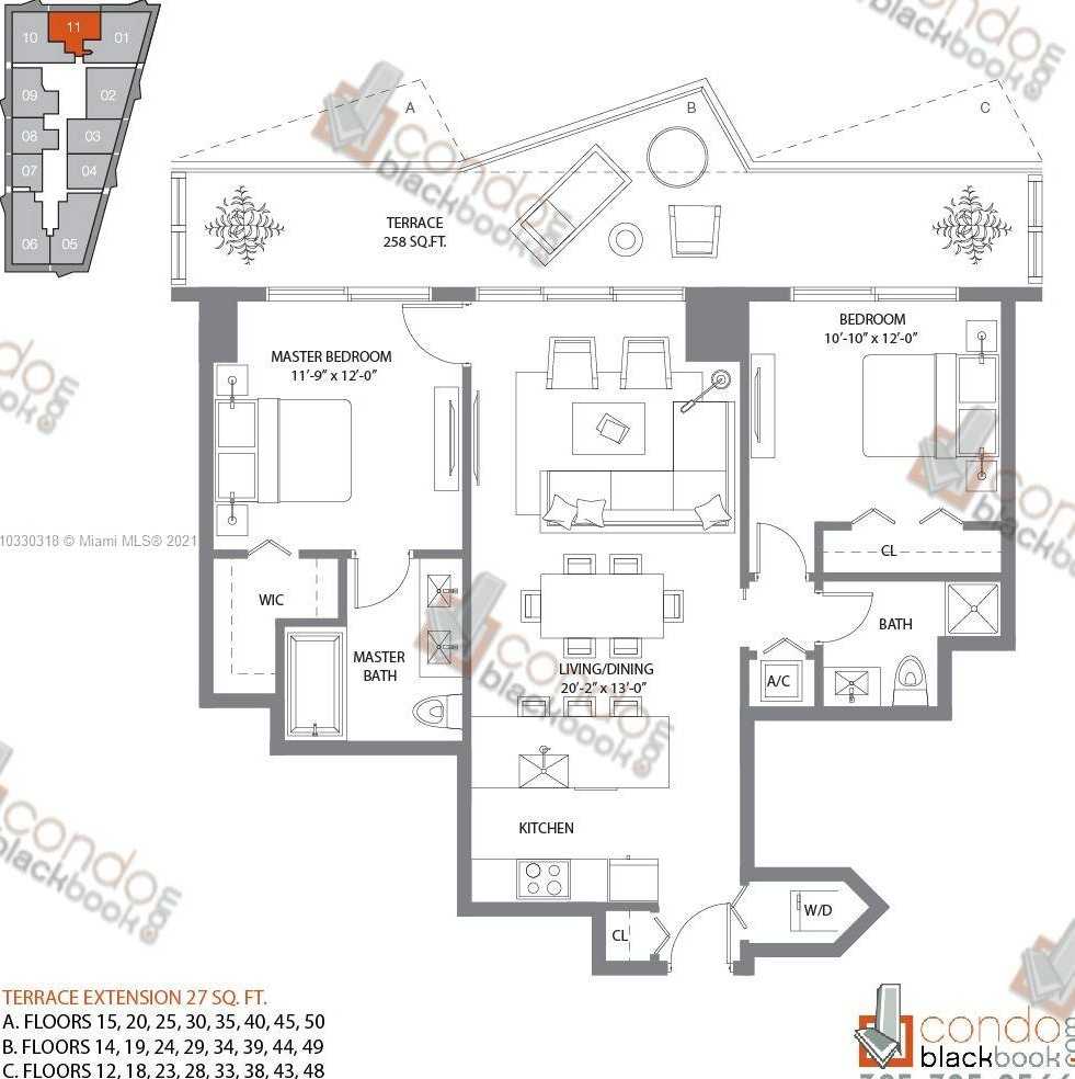 Small Image of 1300 SOUTH MIAMI AVE #2111, Miami Number 8