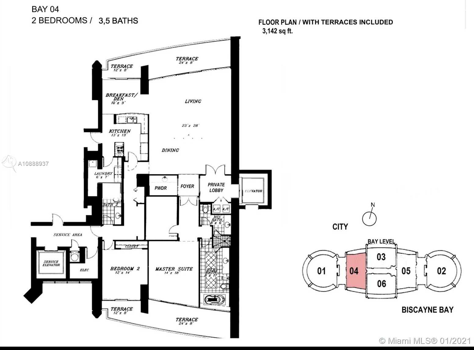 Small Image of 1643 BRICKELL AVE #1704, Miami Number 36