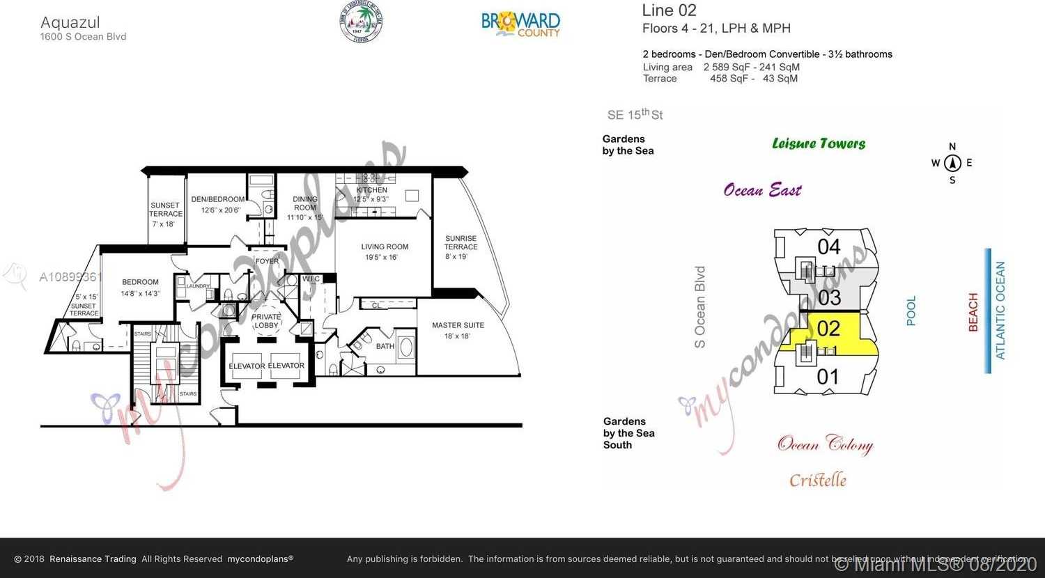 Small Image of 1600 SOUTH OCEAN BLVD #2002, Lauderdale By The Sea Number 67