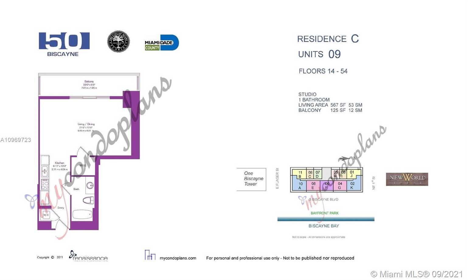 Small Image of 50 BISCAYNE BL #2709, Miami Number 11