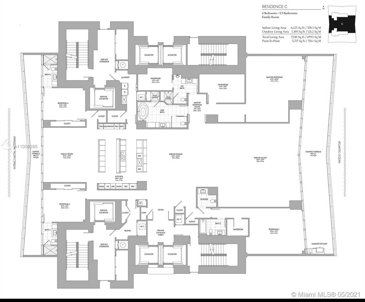 Small Image of 18501 COLLINS AVE #4703, Sunny Isles Beach Number 7