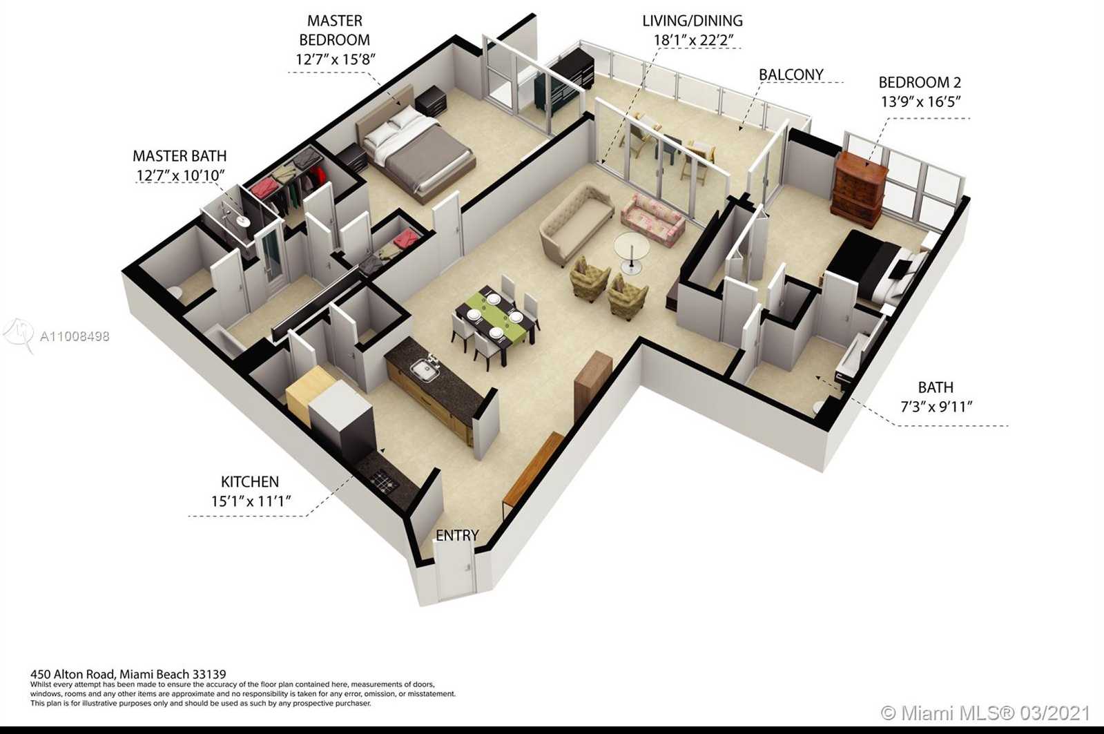 Small Image of 400 ALTON RD #1705, Miami Beach Number 23