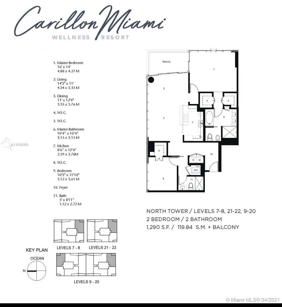 Small Image of 6899 COLLINS AVE #1405, Miami Beach Number 9