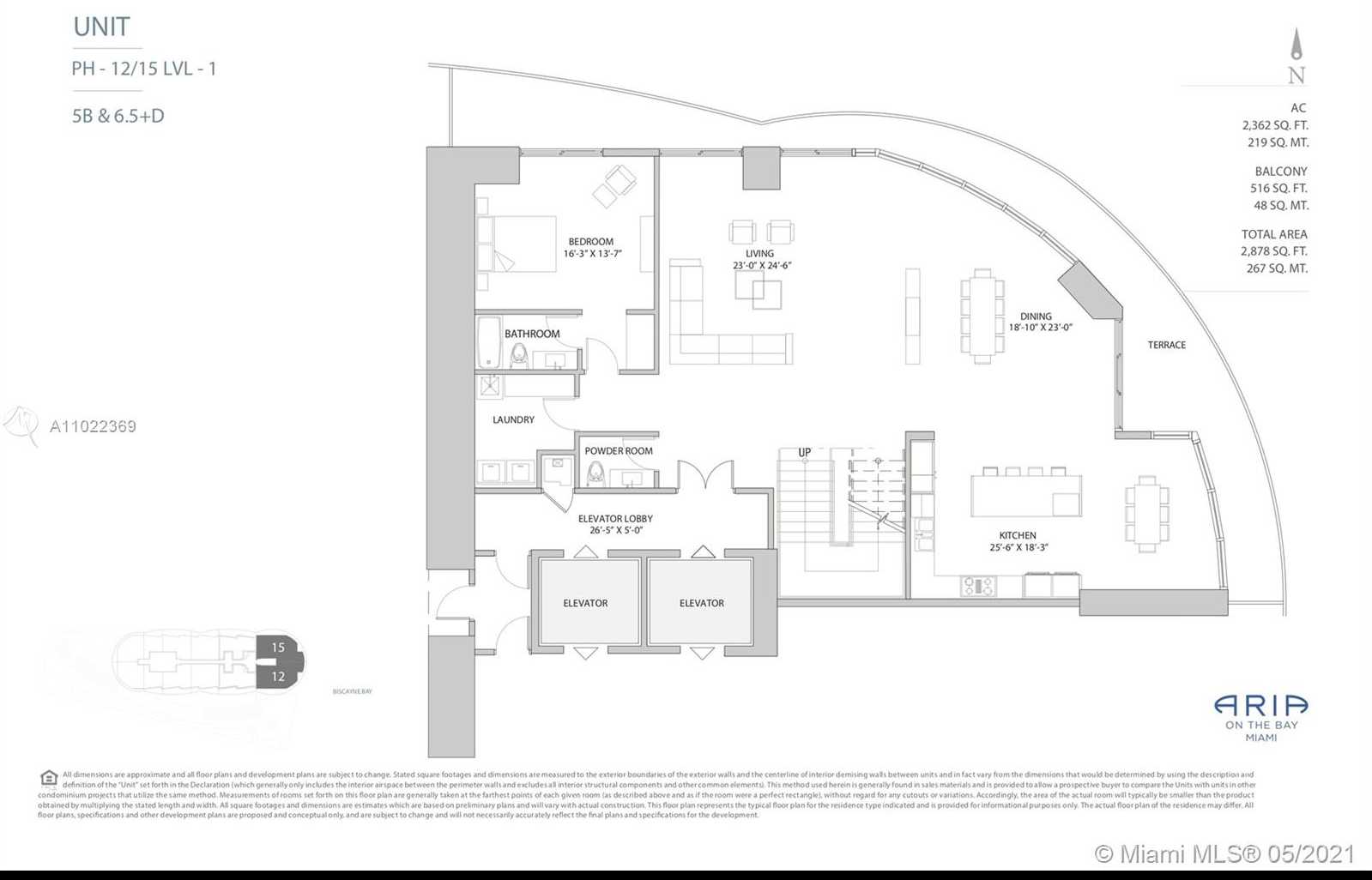 Small Image of 488 NORTH EAST 18TH ST #PH15, Miami Number 19