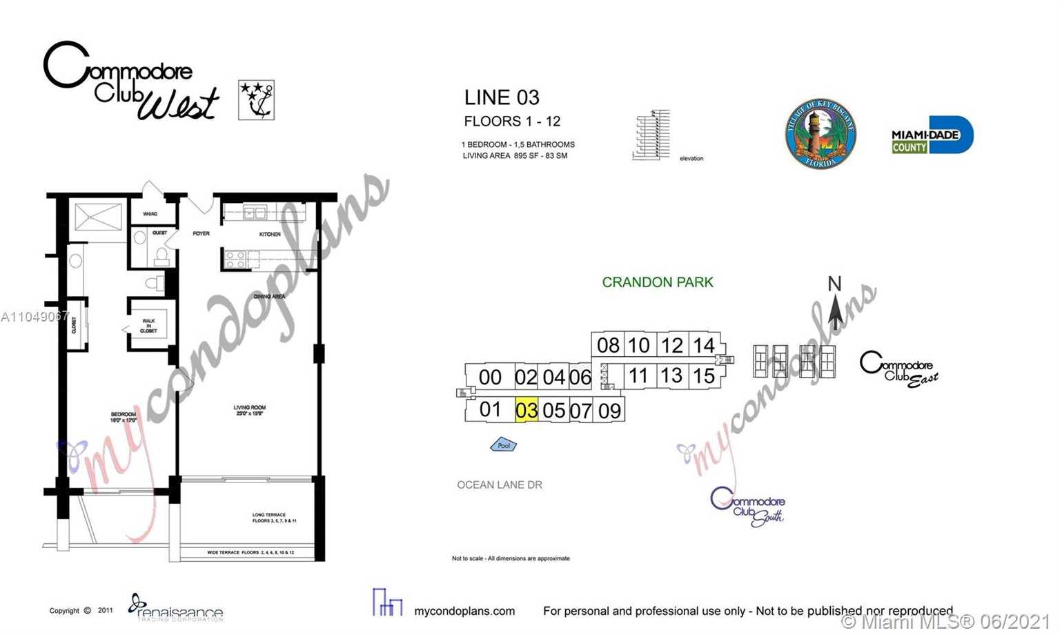 Small Image of 155 OCEAN LANE DR #1205/1203, Key Biscayne Number 41