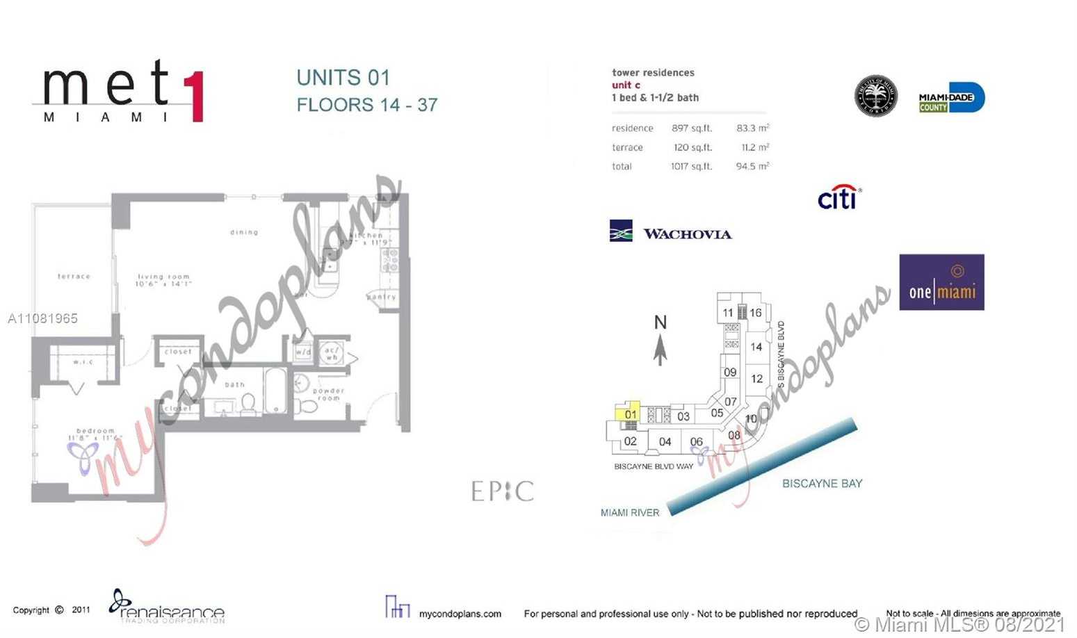 Small Image of 300 SOUTH BISCAYNE BLVD #T-2901, Miami Number 24