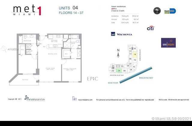 Small Image of 300 SOUTH BISCAYNE BLVD #T-1404, Miami Number 2