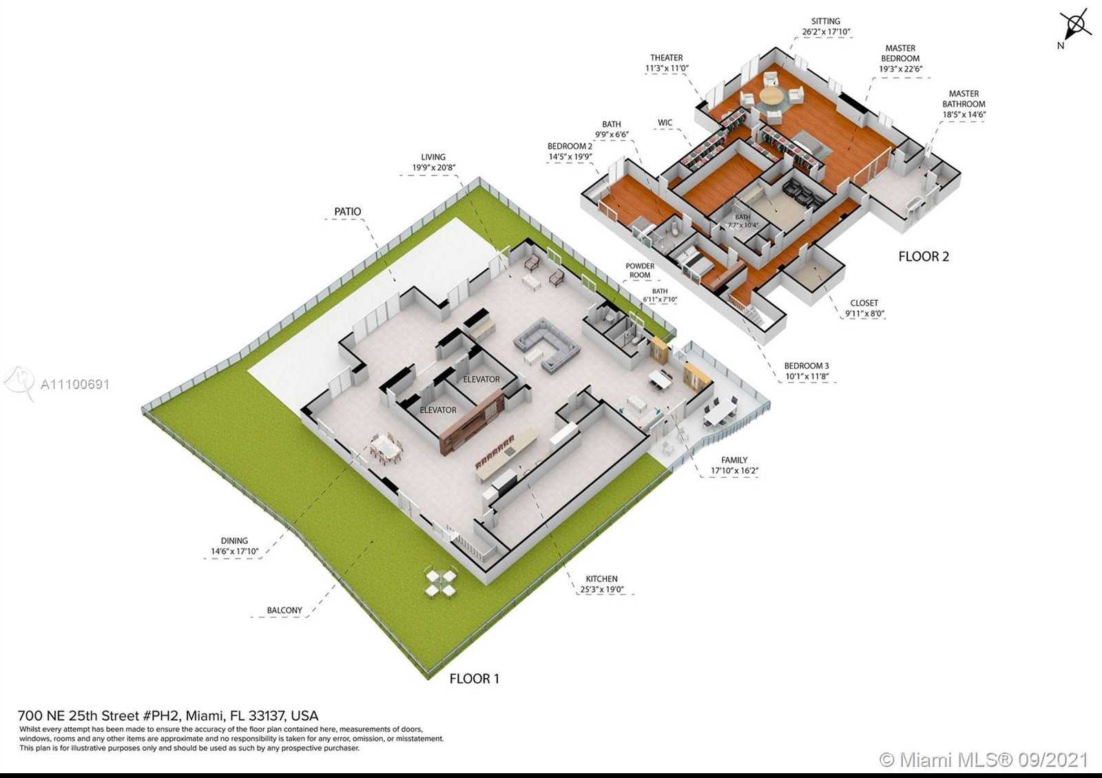 Small Image of 700 NORTH EAST 25TH ST #PH 2, Miami Number 32