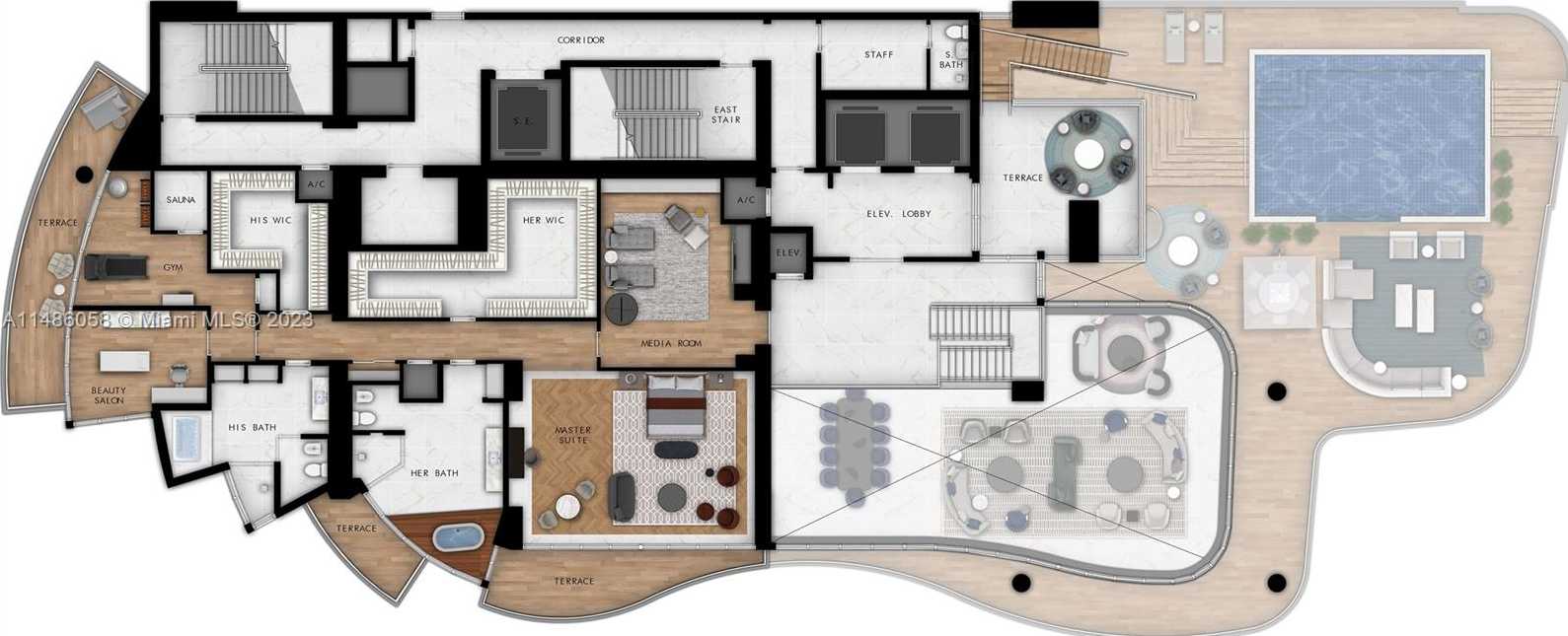 Small Image of 17475 COLLINS AVE #PH-3201, Sunny Isles Beach Number 11