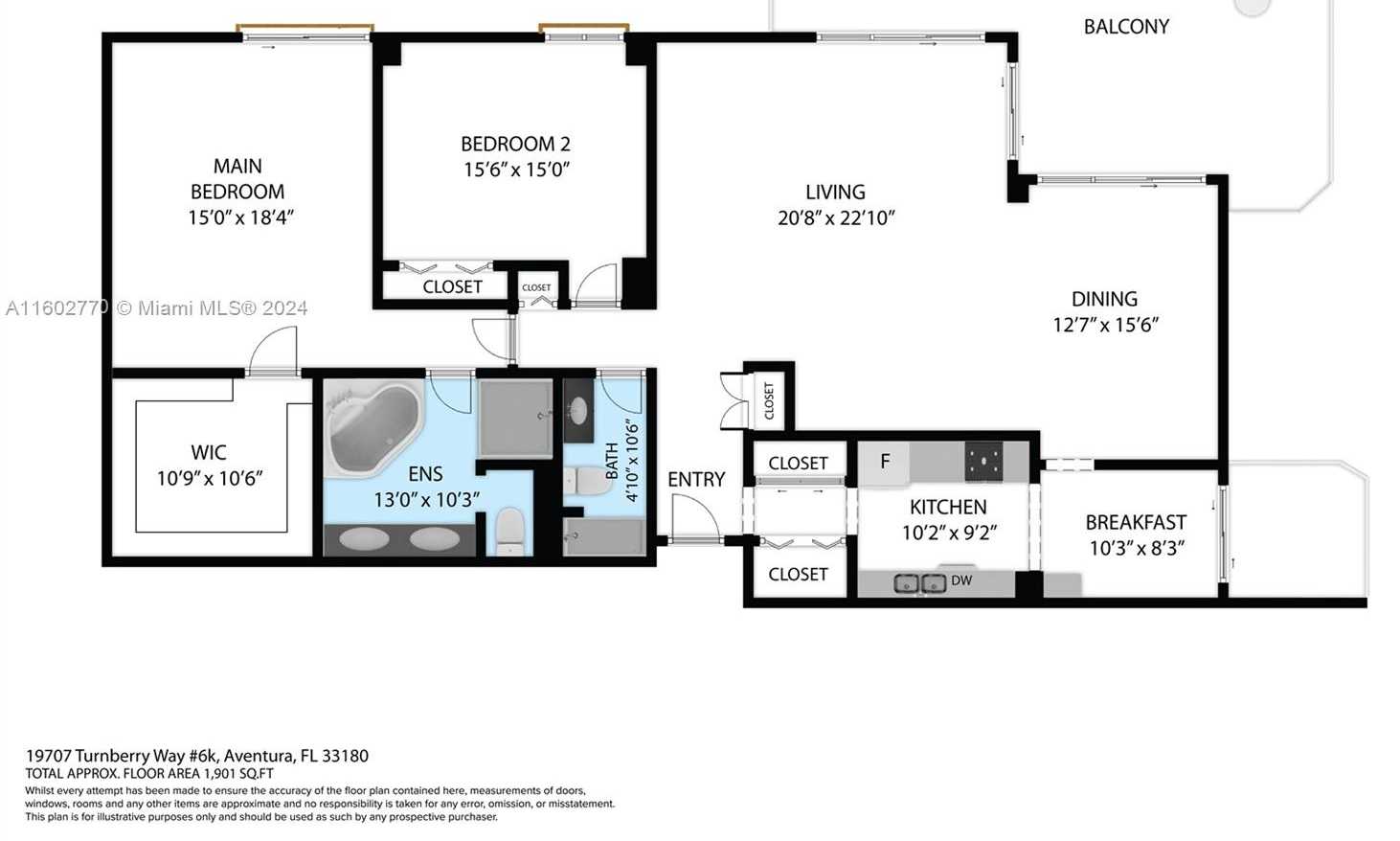 Small Image of 19707 TURNBERRY WAY #6K, Aventura Number 36