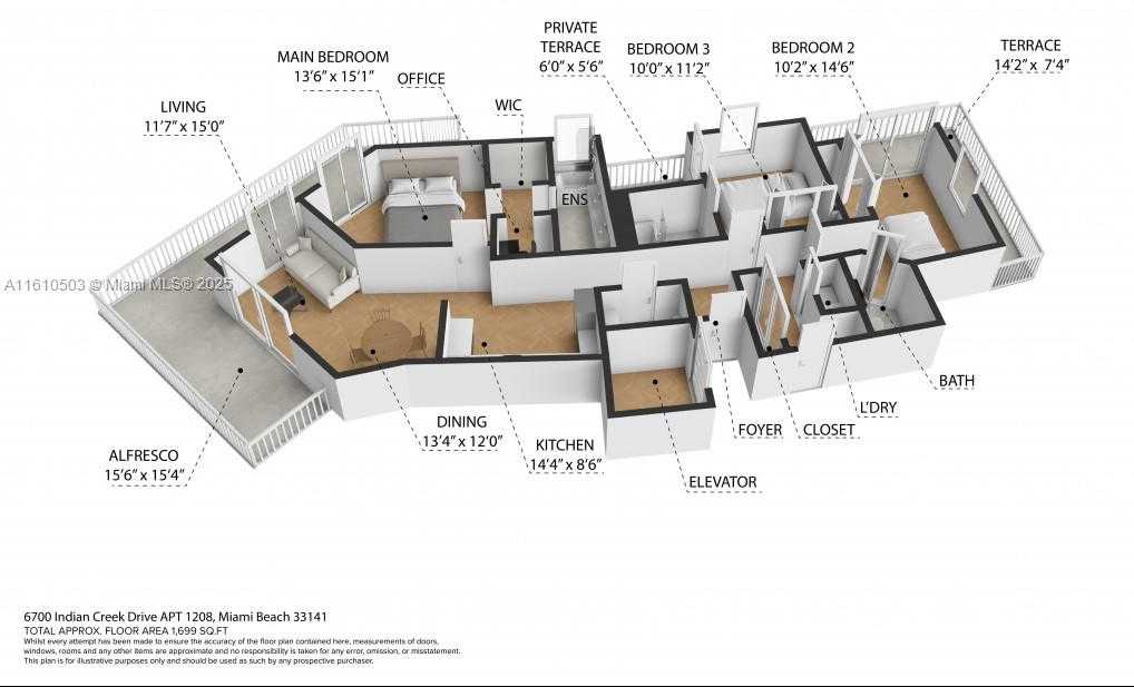 Small Image of 6700 INDIAN CREEK DR #1208, Miami Beach Number 17