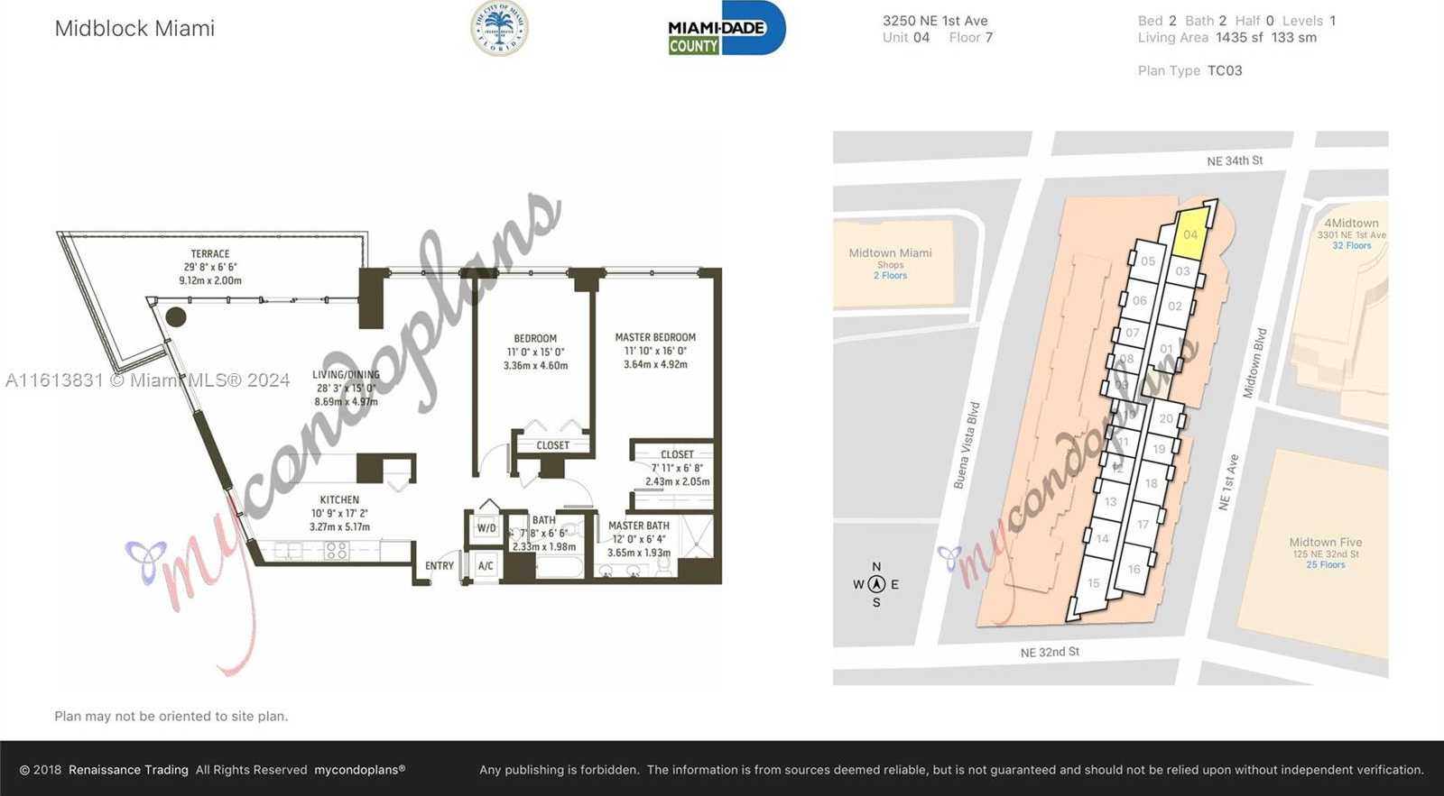 Small Image of 3250 NORTH EAST 1ST AVE #704, Miami Number 17