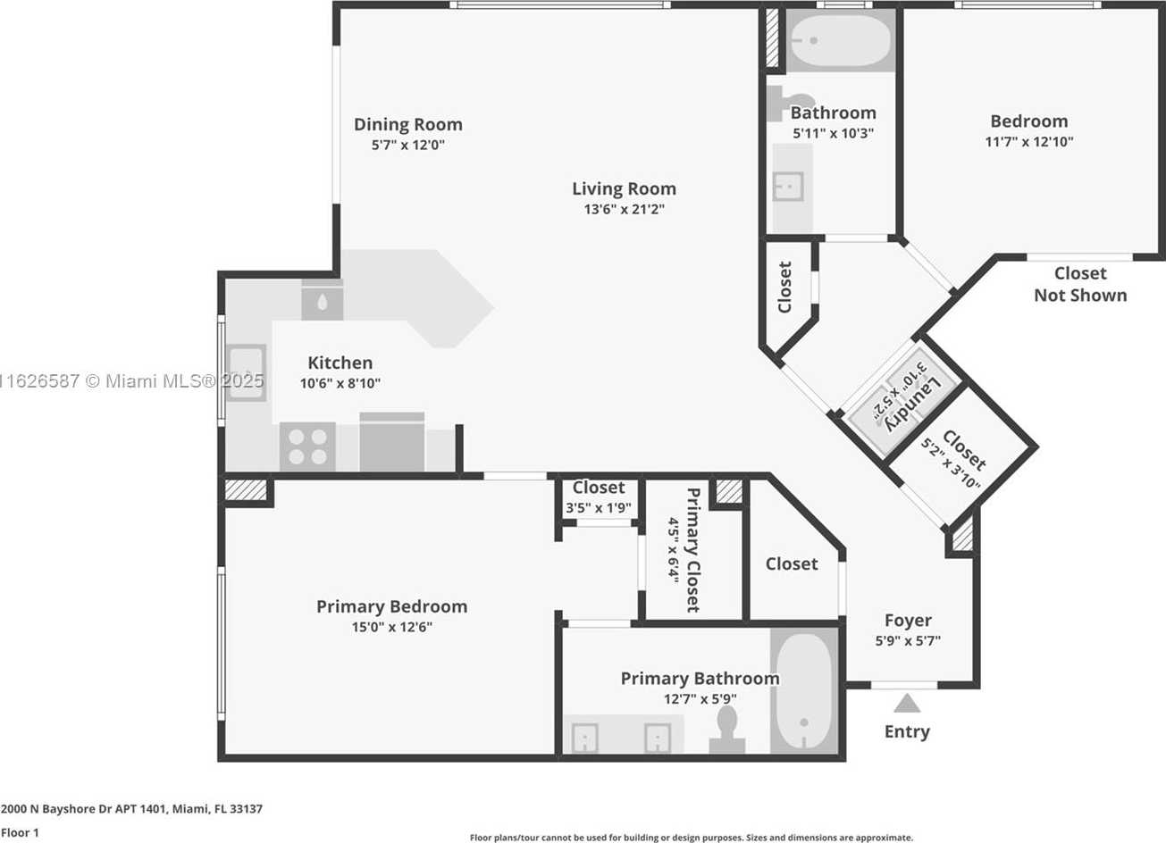 Small Image of 2000 NORTH BAYSHORE DR #1401, Miami Number 41
