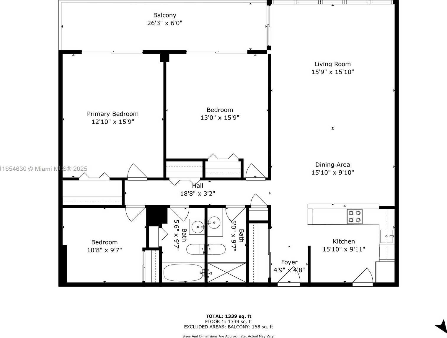 Small Image of 5151 COLLINS AVE #730 +DEN, Miami Beach Number 15