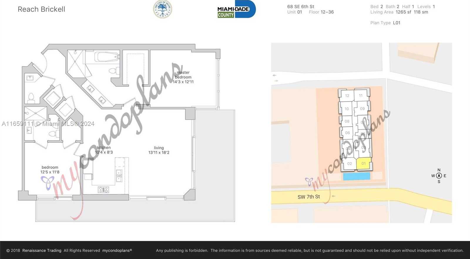 Small Image of 68 SOUTH EAST 6TH ST #1201, Miami Number 18
