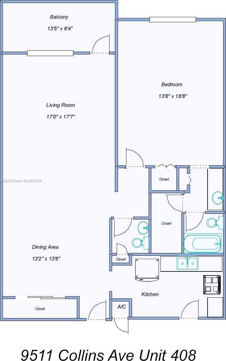 Small Image of 9511 COLLINS AVE #408, Surfside Number 24