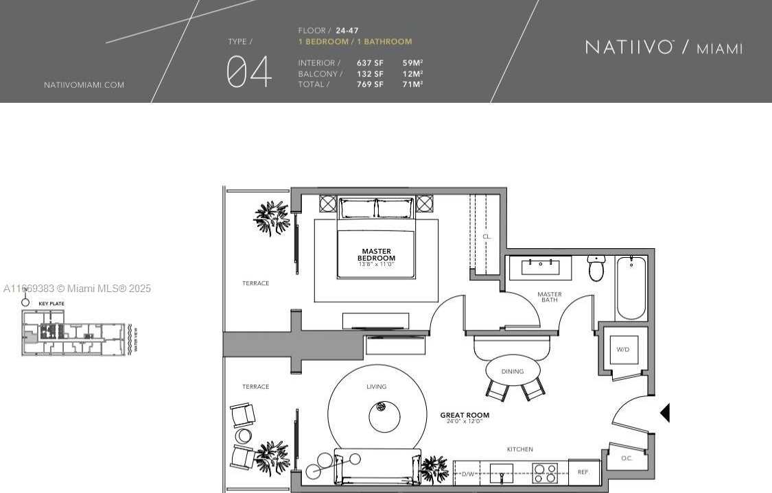 Small Image of 601 NORTH EAST 1ST STREET #4204, Miami Number 6