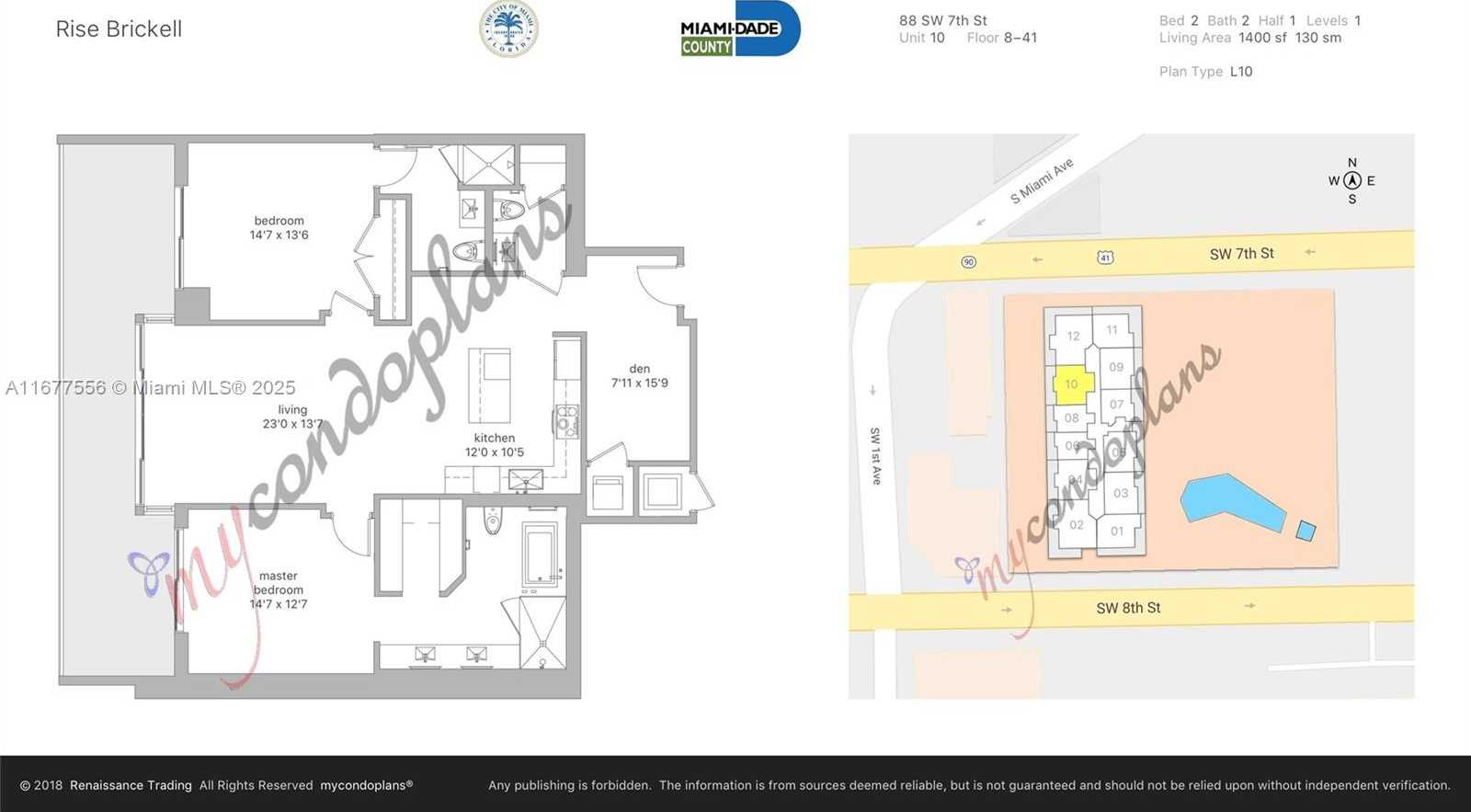 Small Image of 88 SOUTH WEST 7TH ST #1710, Miami Number 10
