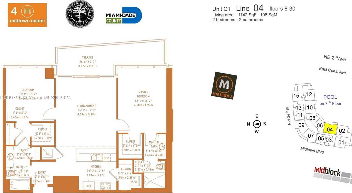 Small Image of 3301 NORTH EAST 1ST AVE #H1704, Miami Number 40