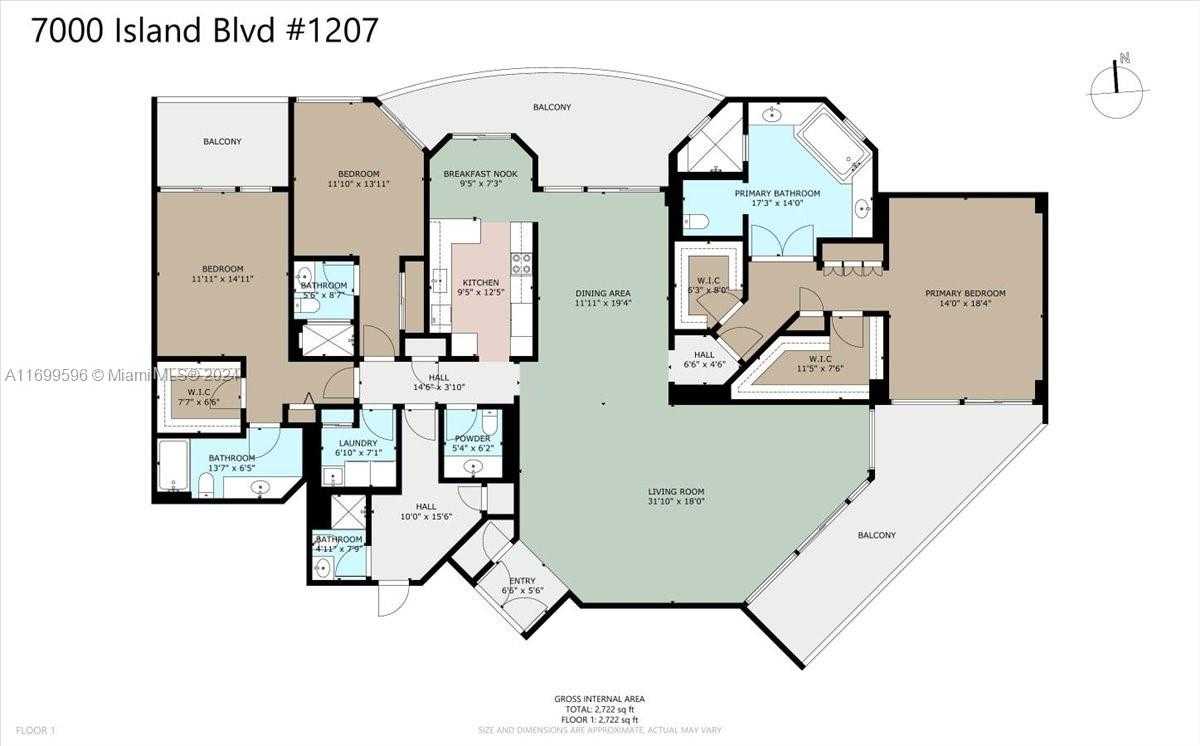 Small Image of 7000 ISLAND BLVD #1207, Aventura Number 66