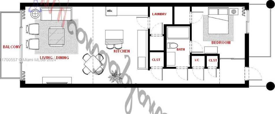 Small Image of 6000 COLLINS AVE #528, Miami Beach Number 3