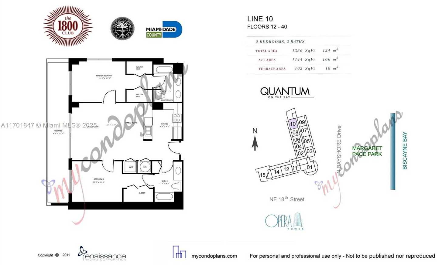 Small Image of 1800 NORTH BAYSHORE DR #3510, Miami Number 18