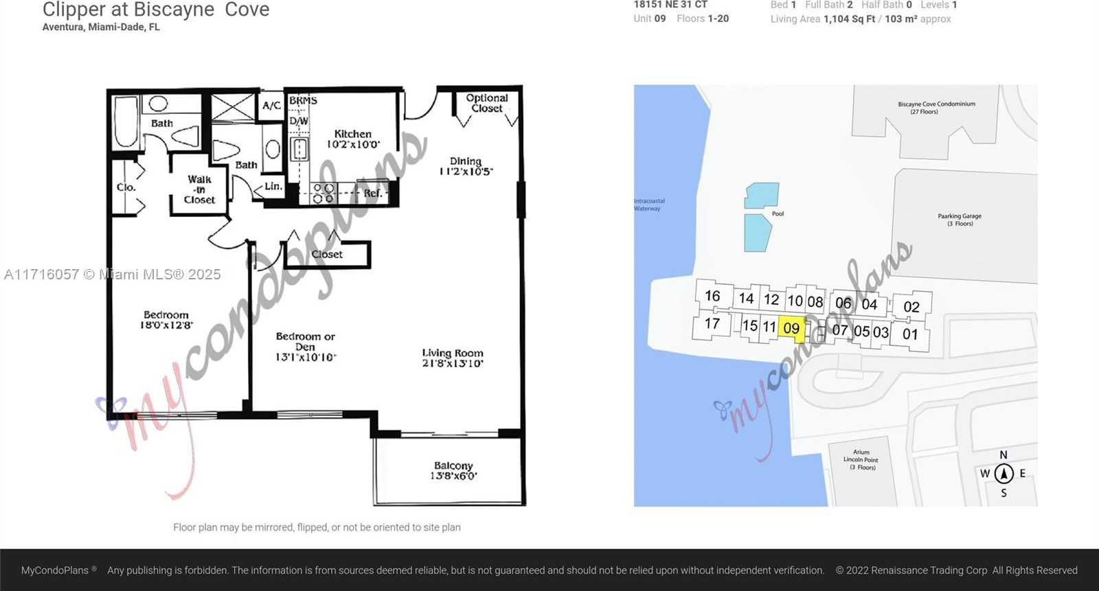 Small Image of 18151 NORTH EAST 31ST CT #1709, Aventura Number 25